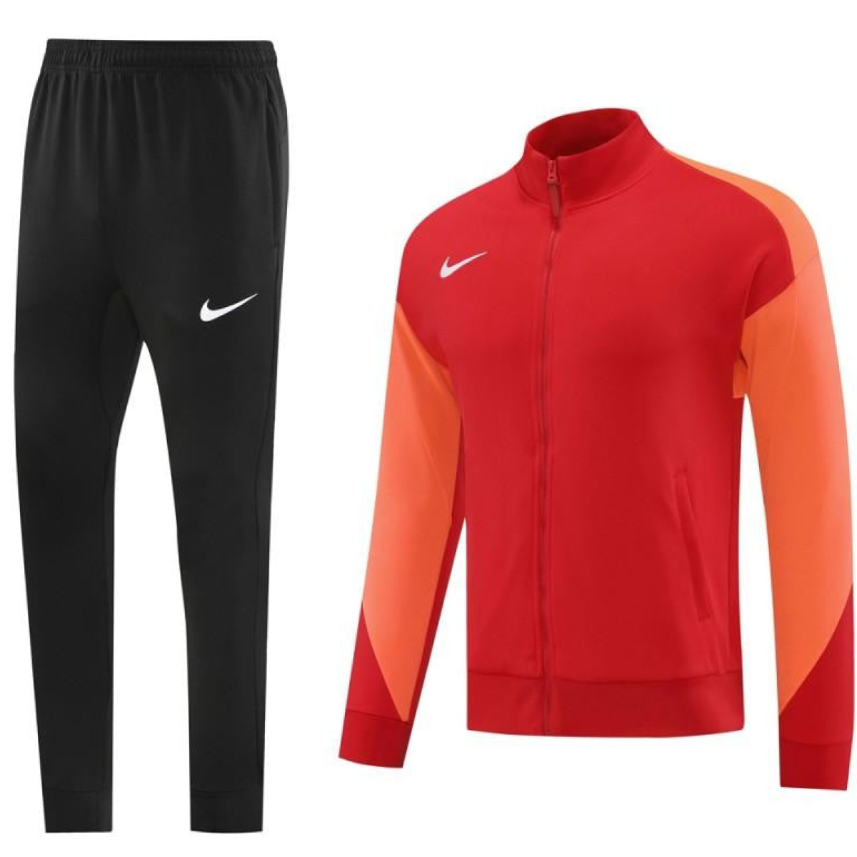 24/25 Nike Orange/Red Full Zipper Jacket +Long Pants