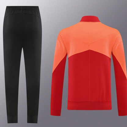 24/25 Nike Orange/Red Full Zipper Jacket +Long Pants