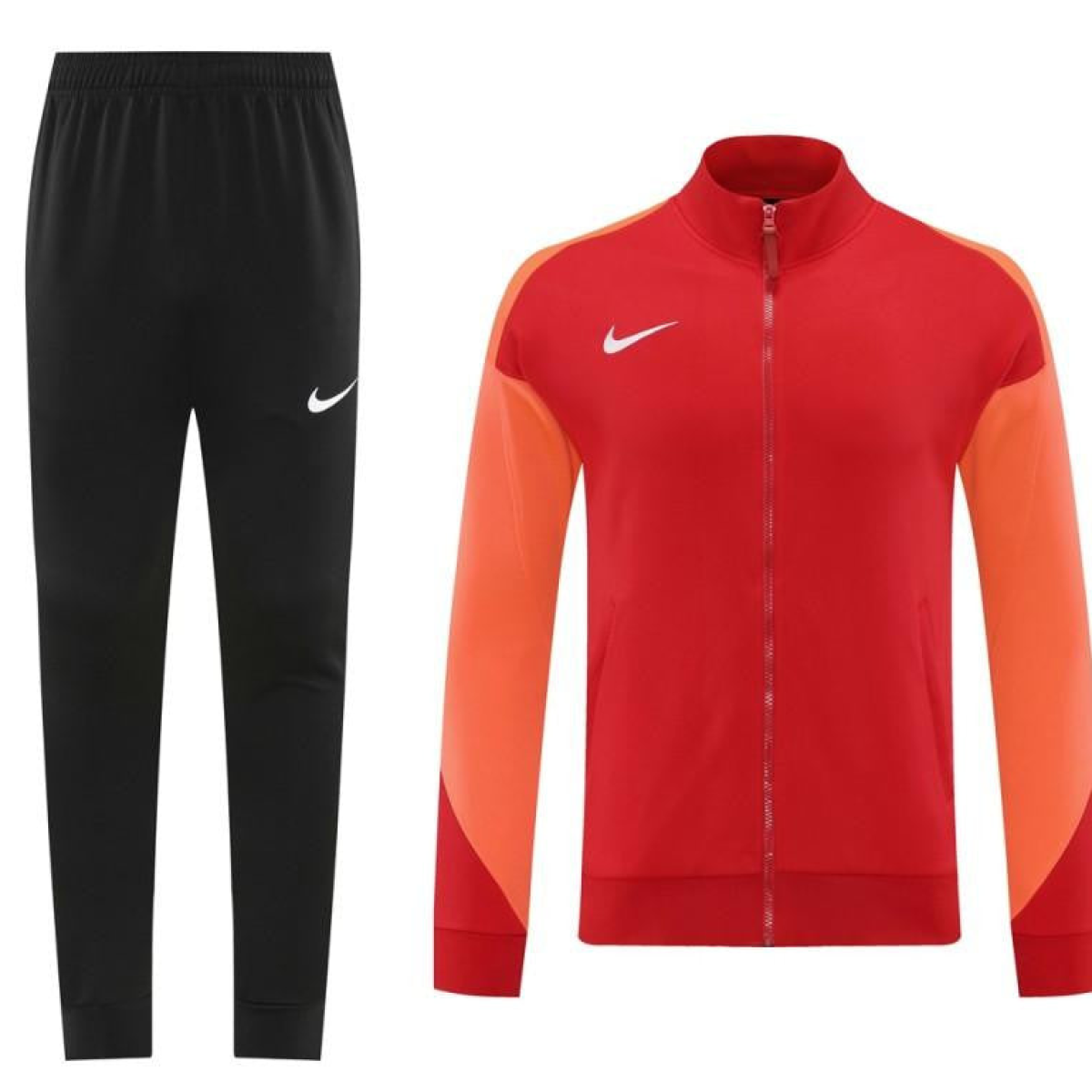 24/25 Nike Orange/Red Full Zipper Jacket +Long Pants