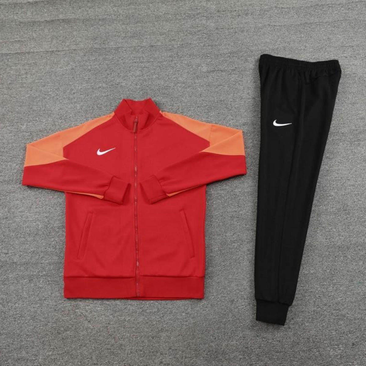24/25 Nike Orange/Red Full Zipper Jacket +Long Pants