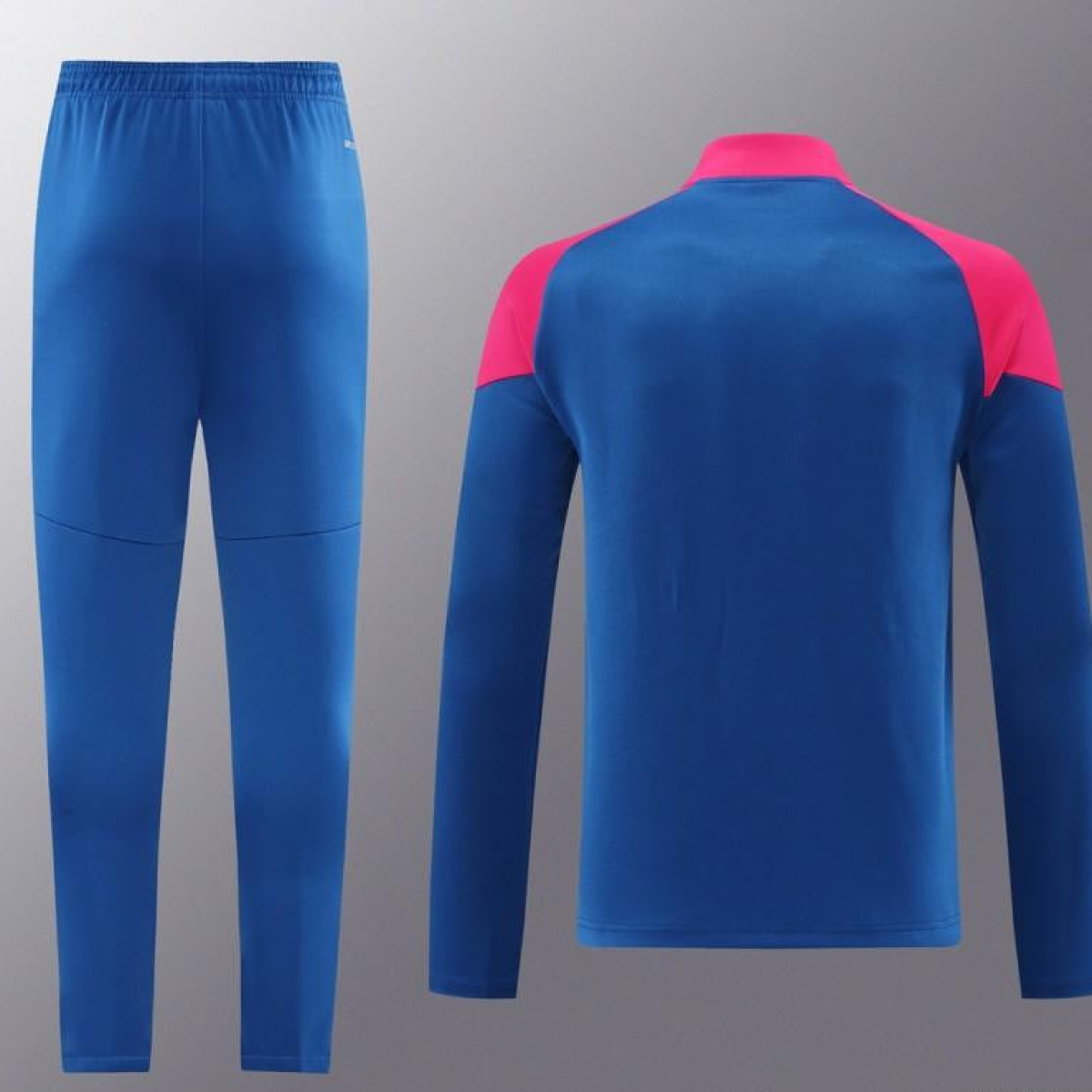 24/25 AC Milan Blue/Red Full Zipper Jacket +Long Pants