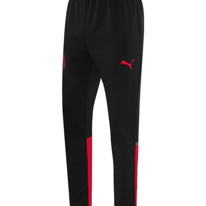 24/25 AC Milan Red/Black Hoodie Full Zipper Jacket +Long Pants
