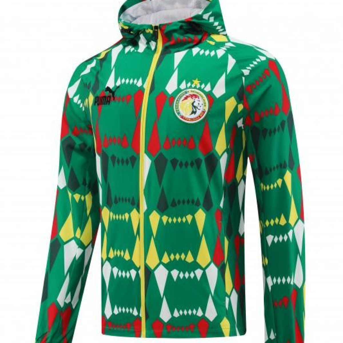 2024 Senegal Green Hoodie Full Zipper Jacket +Long Pants