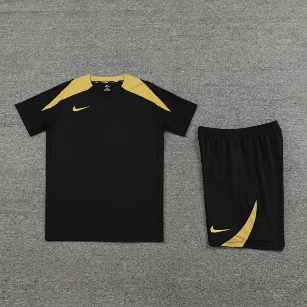 24/25 Nike Black/Golden Short Sleeve Jersey+Shorts