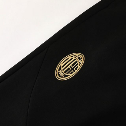 24/25 AC Milan Black/Red Full Zipper Jacket +Long Pants