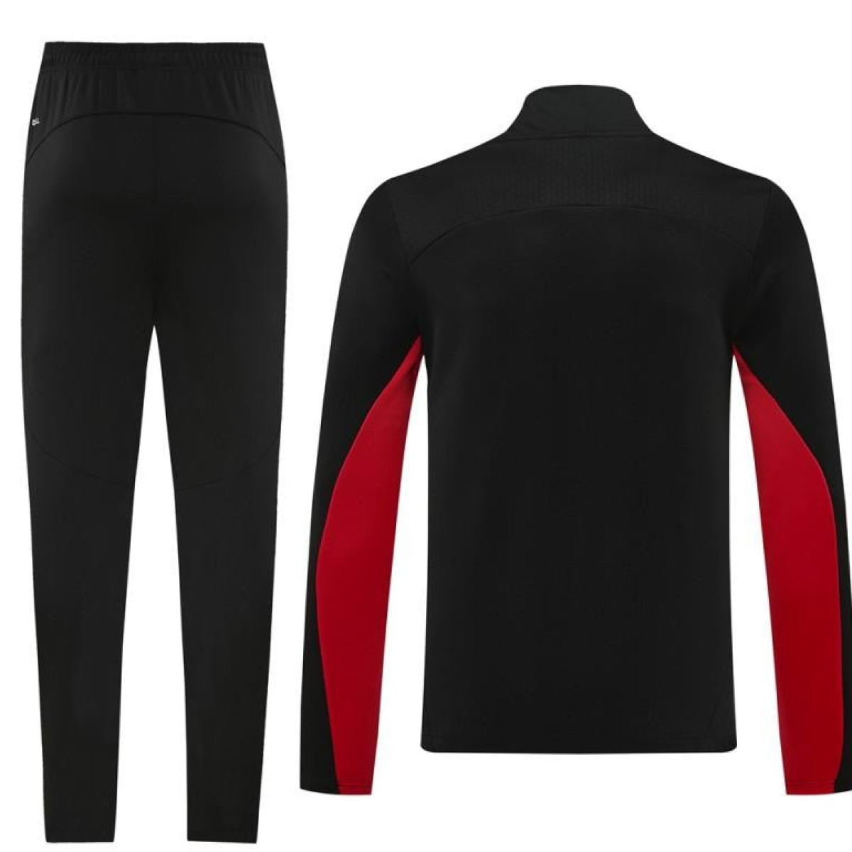 24/25 AC Milan Black/Red Full Zipper Jacket +Long Pants