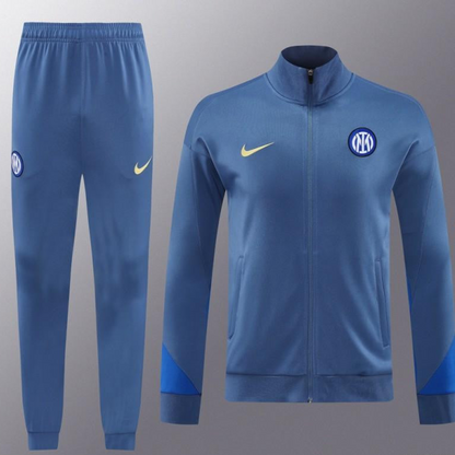24/25 Inter Milan Blue Full Zipper Jacket +Long Pants