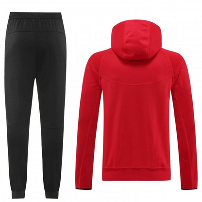 24/25 Nike Red Hoodie Full Zipper Jacket +Long Pants