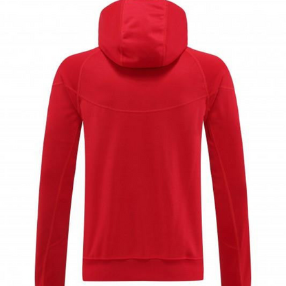 24/25 Nike Red Hoodie Full Zipper Jacket +Long Pants