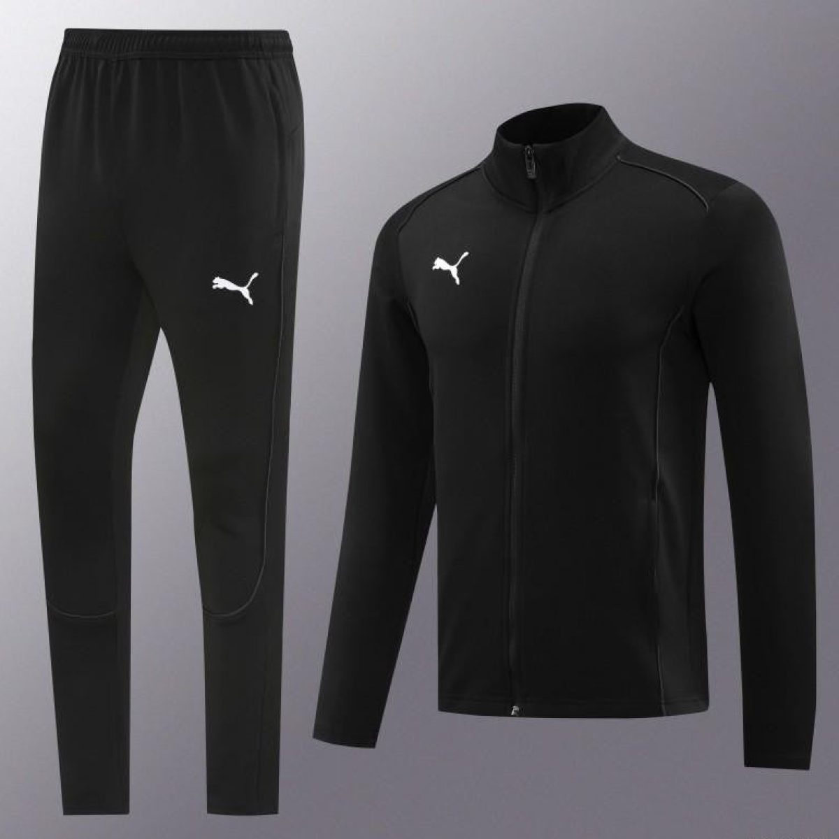 24/25 Puma Black Full Zipper Jacket +Long Pants