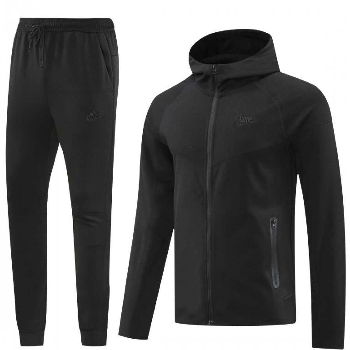 24/25 Nike Black Hoodie Full Zipper Jacket +Long Pants