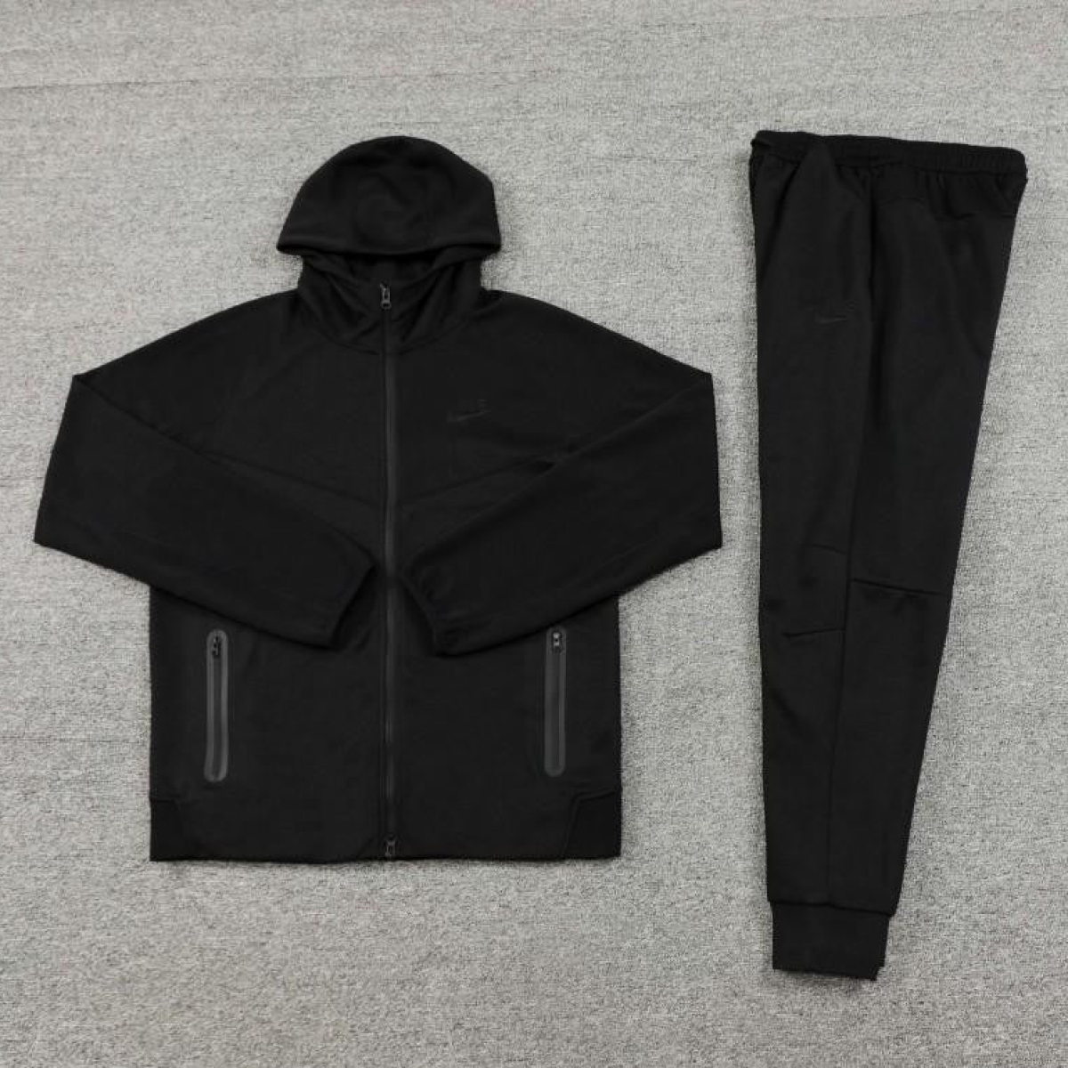 24/25 Nike Black Hoodie Full Zipper Jacket +Long Pants