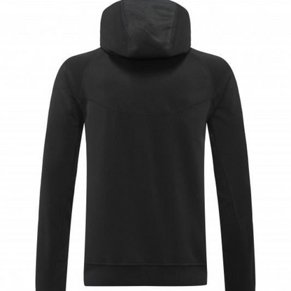 24/25 Nike Black Hoodie Full Zipper Jacket +Long Pants