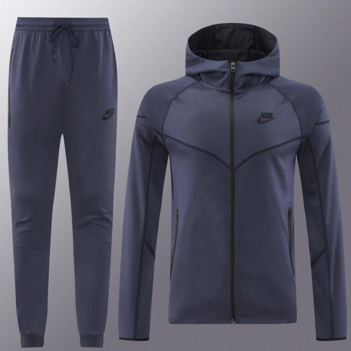 24/25 Nike Navy Hoodie Full Zipper Jacket +Long Pants