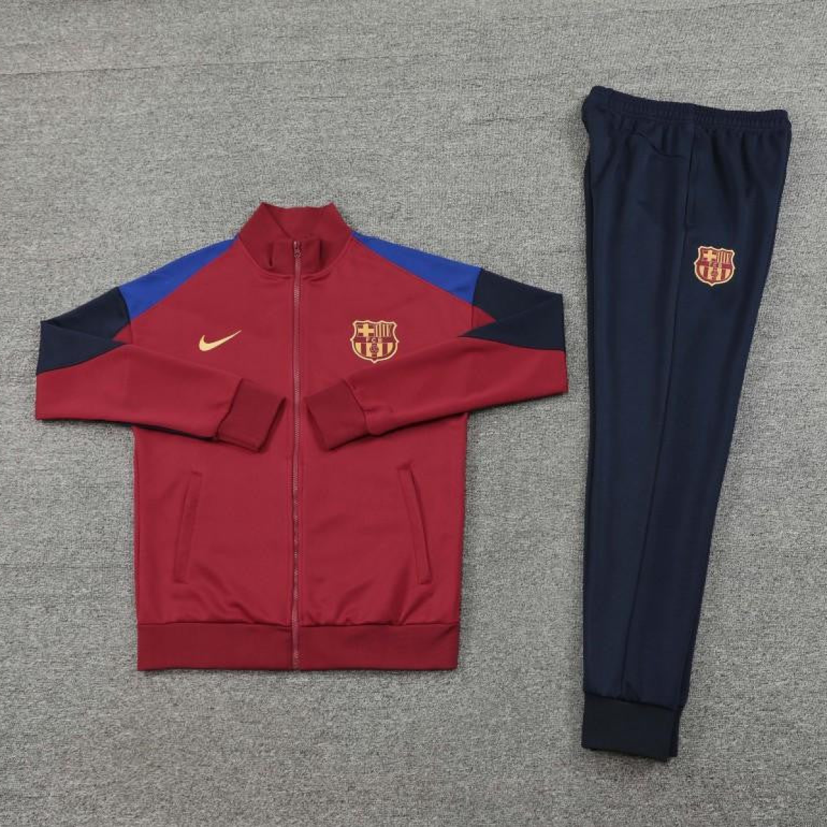 24/25 Barcelona Wine Full Zipper Jacket +Long Pants