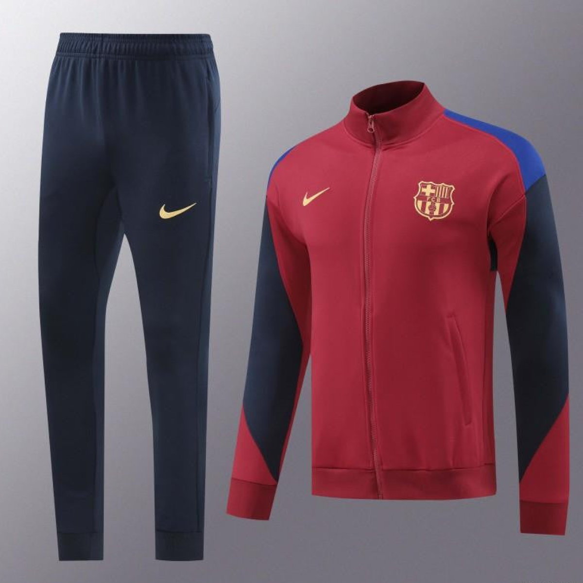 24/25 Barcelona Wine Full Zipper Jacket +Long Pants