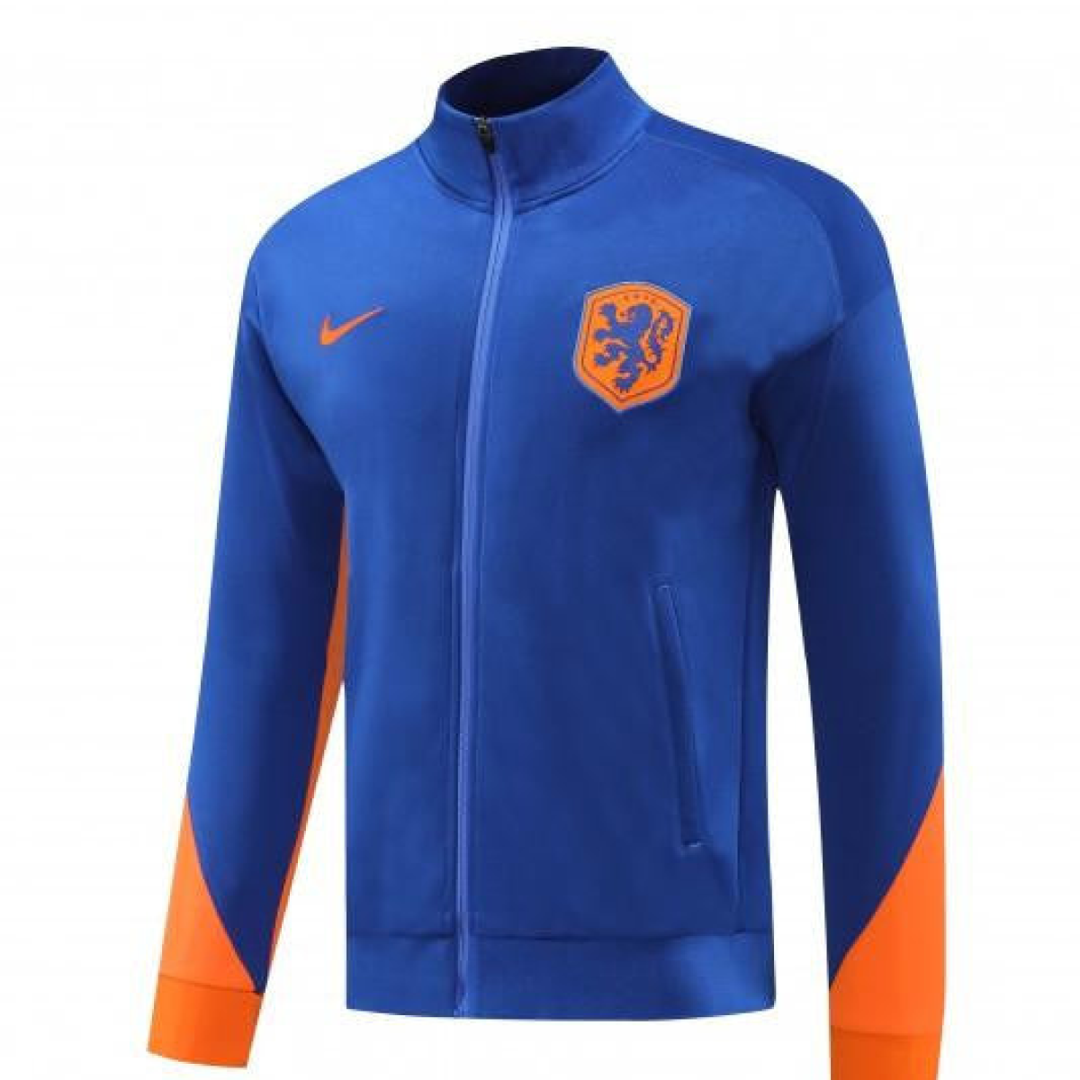 2024 Netherlands Blue Full Zipper Jacket +Long Pants