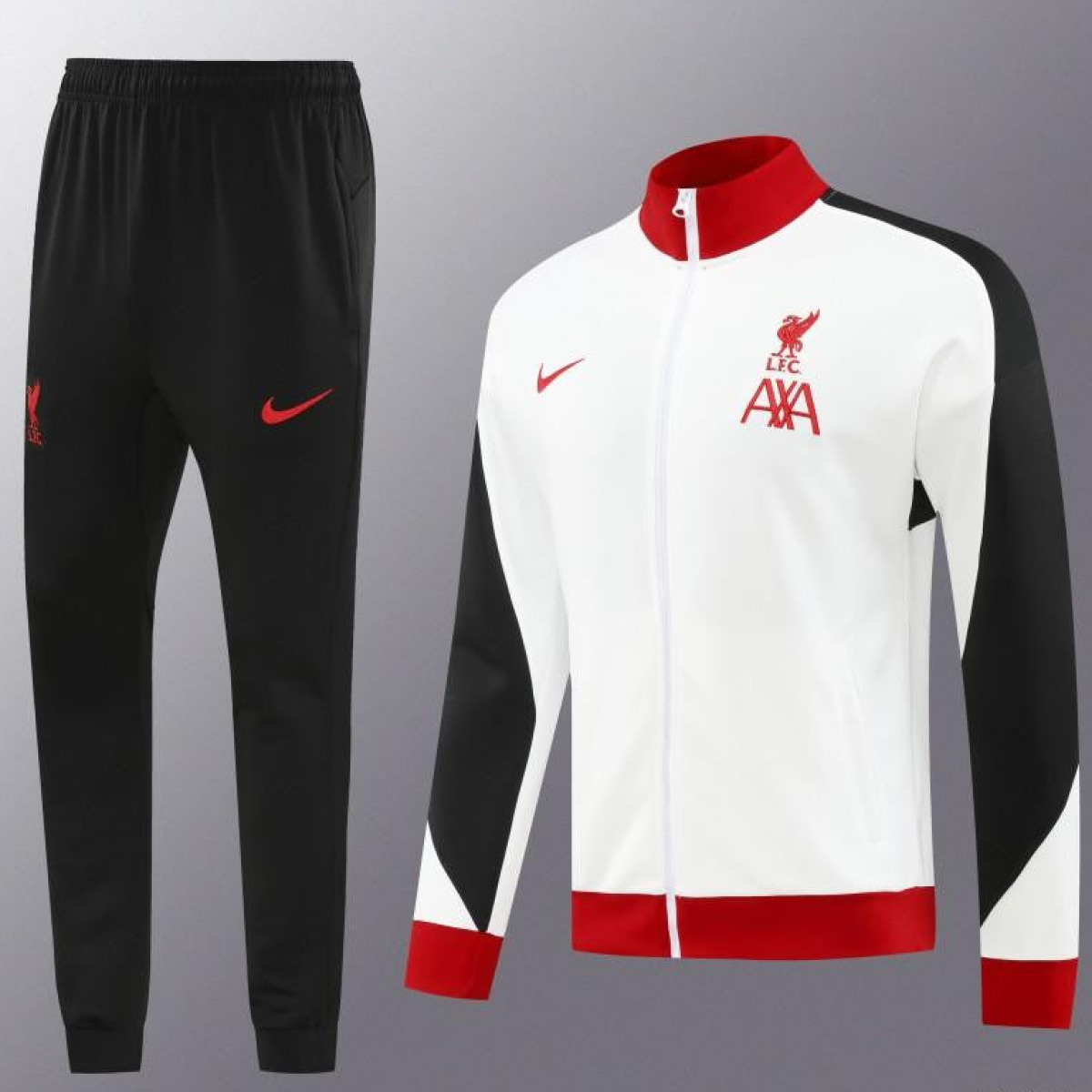 24/25 Liverpool White Full Zipper Jacket +Long Pants