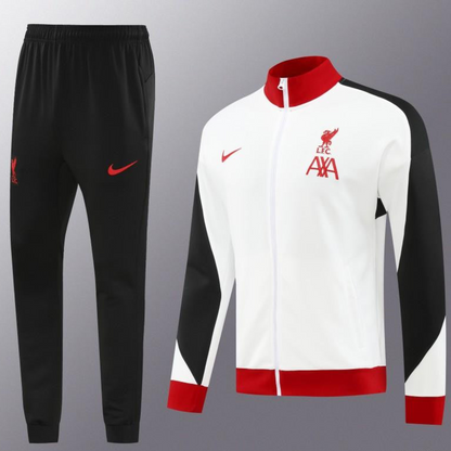 24/25 Liverpool White Full Zipper Jacket +Long Pants