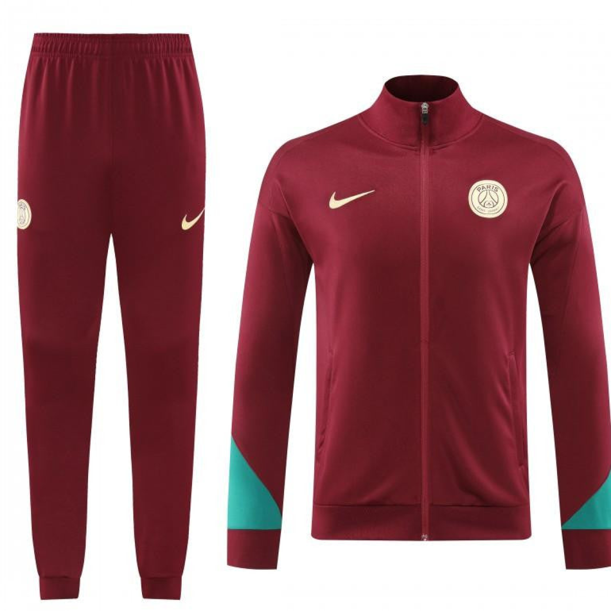 24/25 PSG Wine Full Zipper Jacket +Long Pants