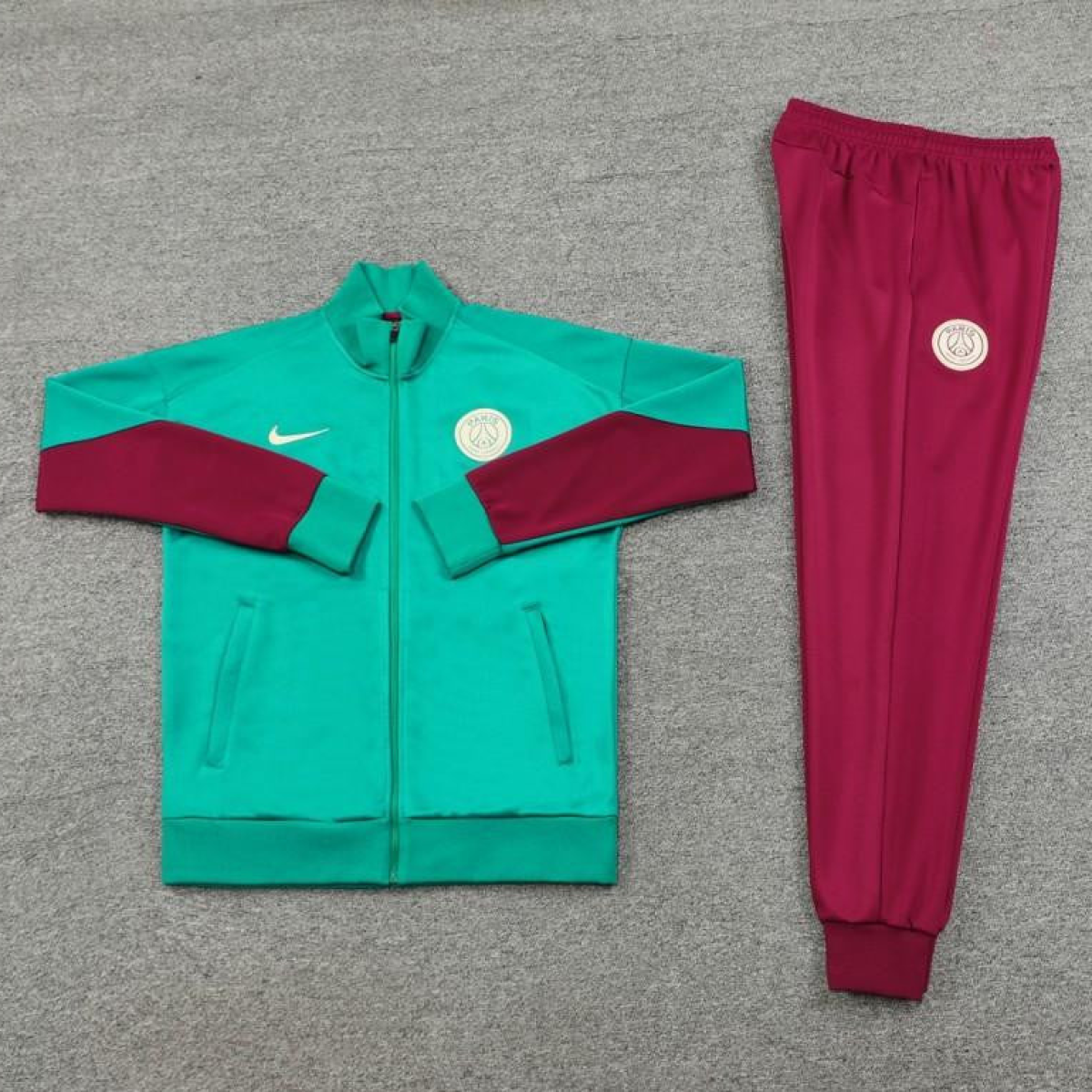 24/25 PSG Green Full Zipper Jacket +Long Pants
