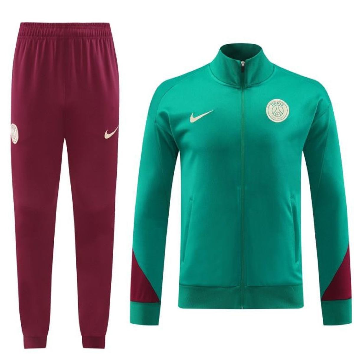 24/25 PSG Green Full Zipper Jacket +Long Pants