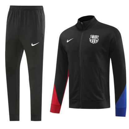 24/25 Barcelona Black Full Zipper Jacket +Long Pants