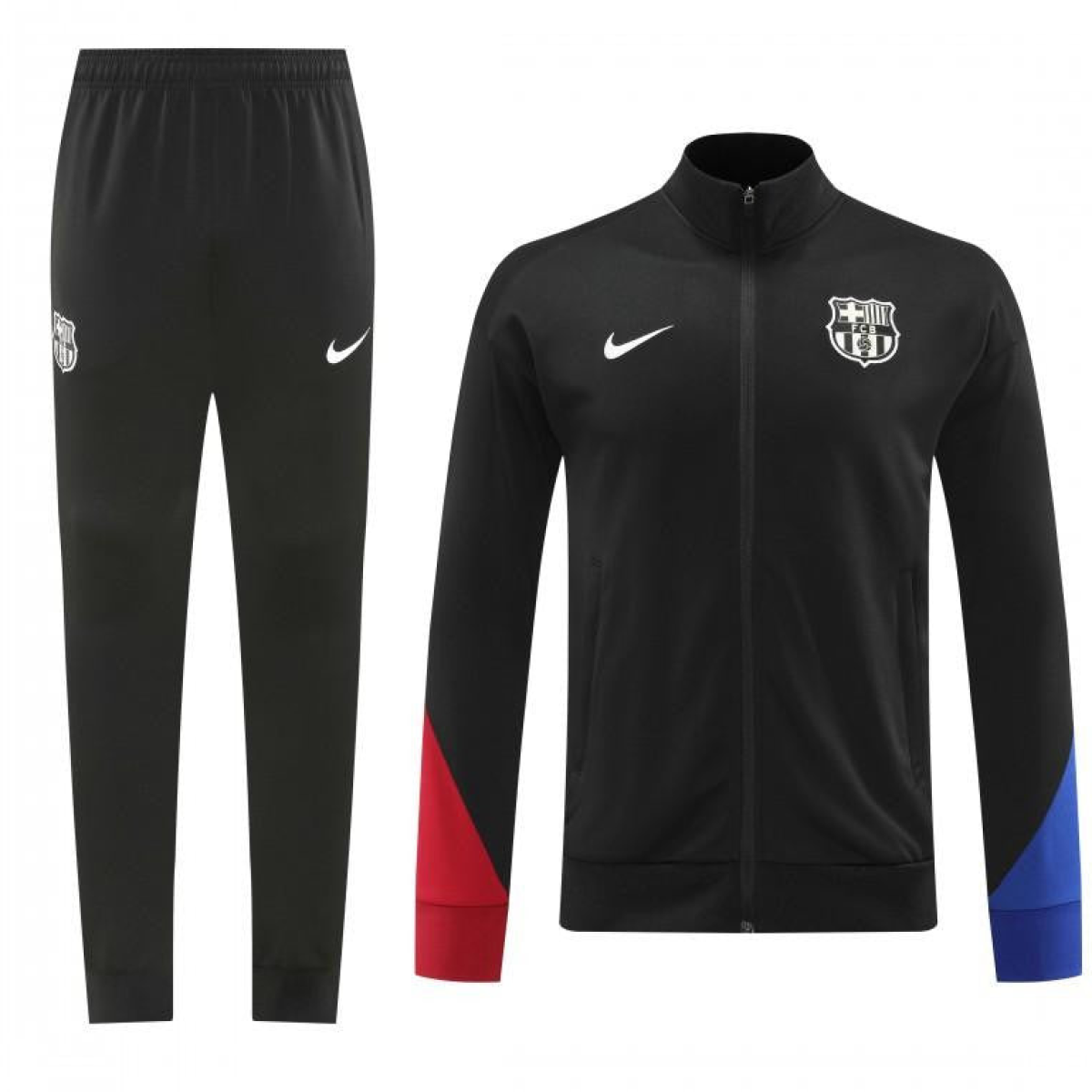 24/25 Barcelona Black Full Zipper Jacket +Long Pants
