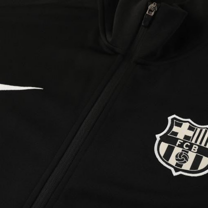 24/25 Barcelona Black Full Zipper Jacket +Long Pants