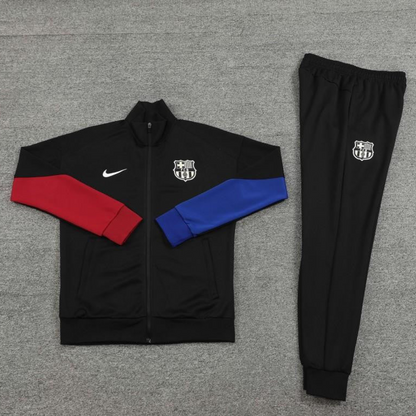24/25 Barcelona Black Full Zipper Jacket +Long Pants