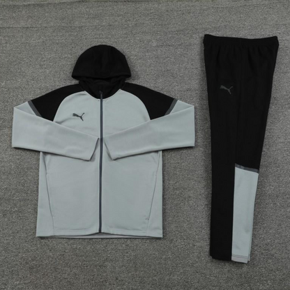 24/25 Puma Grey/Black Full Zipper Jacket +Long Pants
