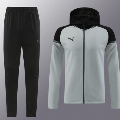 24/25 Puma Grey/Black Full Zipper Jacket +Long Pants