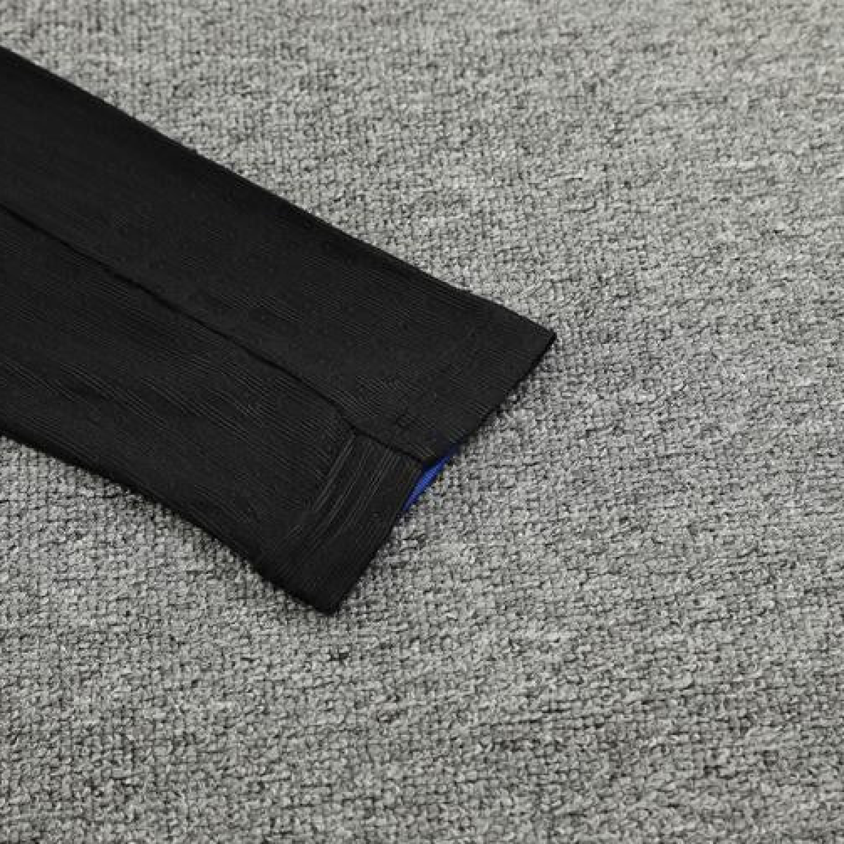 Player Version 2024 France Black Half Zipper Jacket+Long Pants