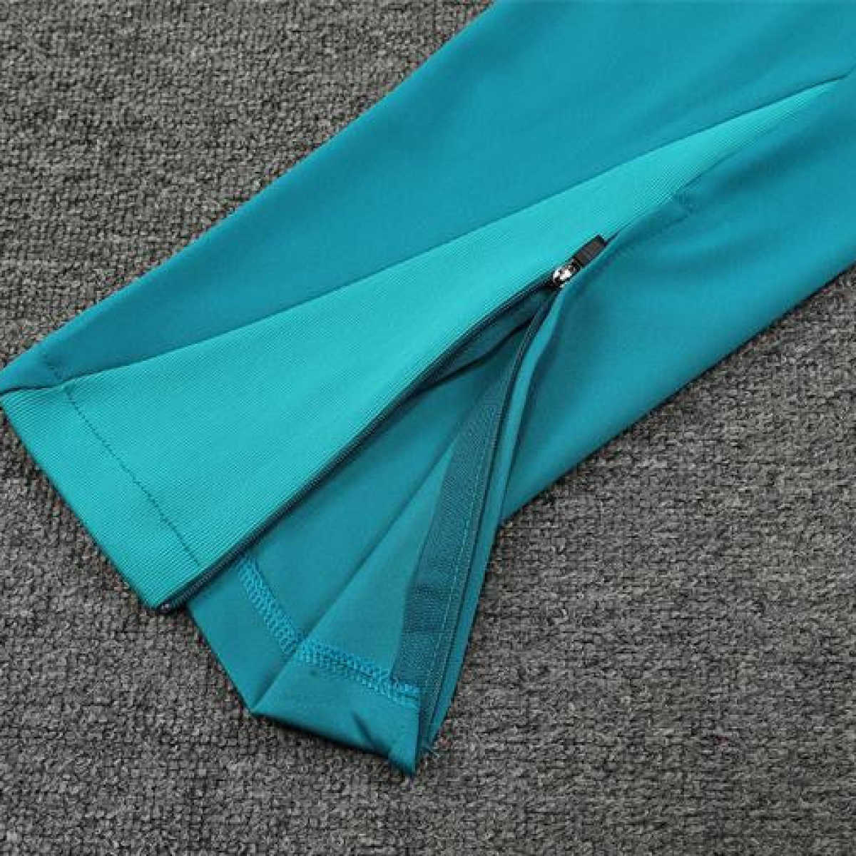 2024 Portugual White Half Zipper Jacket+Long Pants