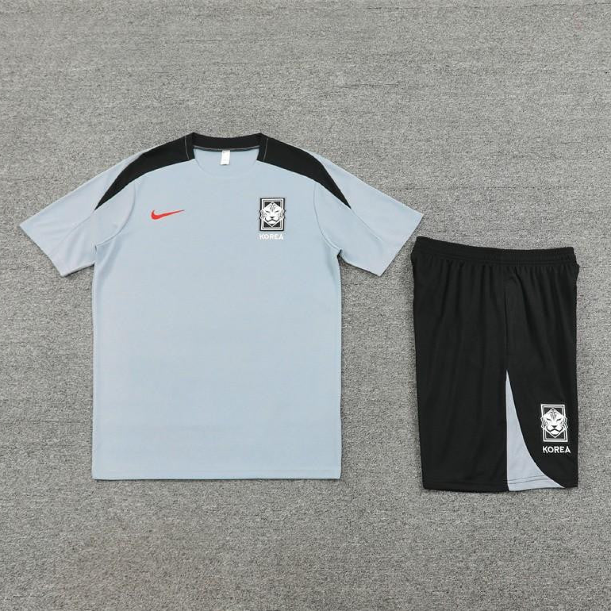 2024 South Korea Grey Short Sleeve Jersey+Shorts