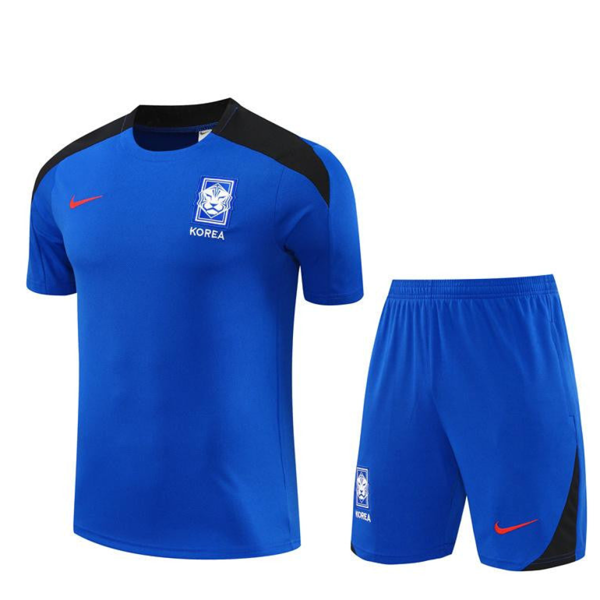 2024 South Korea Blue Short Sleeve Jersey+Shorts