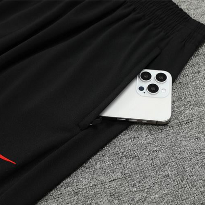 2024 South Korea Grey Half Zipper Jacket+Long Pants