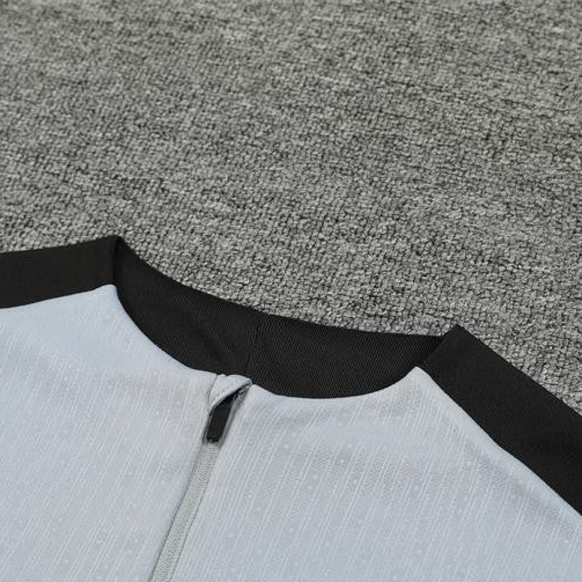 2024 South Korea Grey Half Zipper Jacket+Long Pants