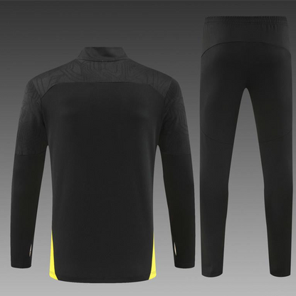 24/25 Borussia Dortmund Black Half Zipper Jacket+Long Pants