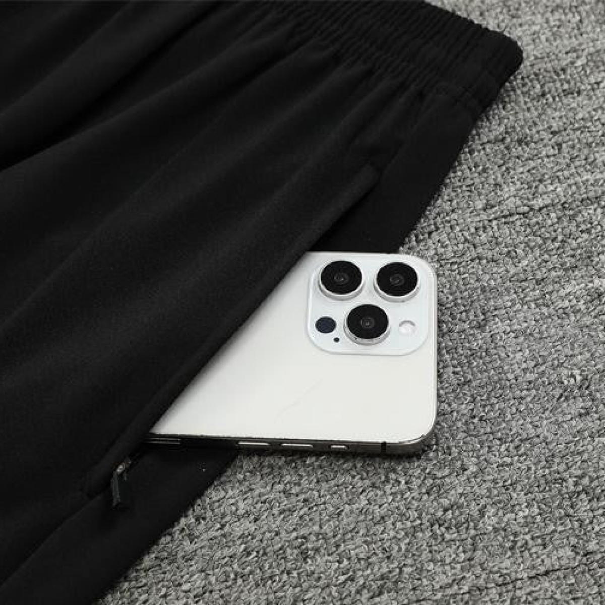 24/25 Barcelona Black Half Zipper Jacket+Long Pants