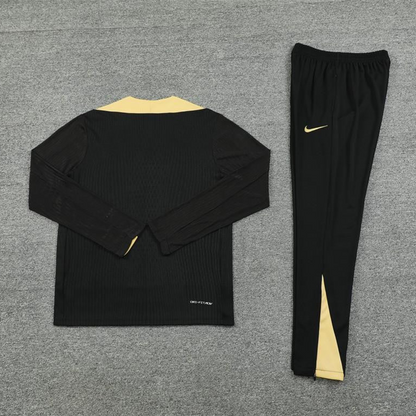 24/25 Barcelona Black Half Zipper Jacket+Long Pants