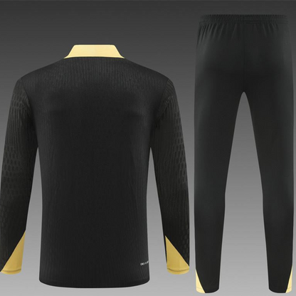 24/25 Barcelona Black Half Zipper Jacket+Long Pants