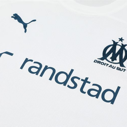 24/25 Olympique Marseille White Short Sleeve Jersey+Shorts