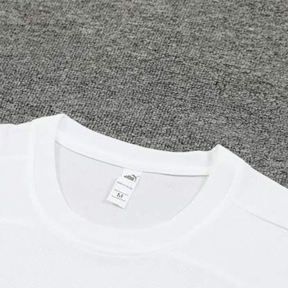 24/25 Olympique Marseille White Short Sleeve Jersey+Shorts