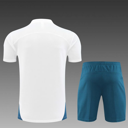 24/25 Olympique Marseille White Short Sleeve Jersey+Shorts