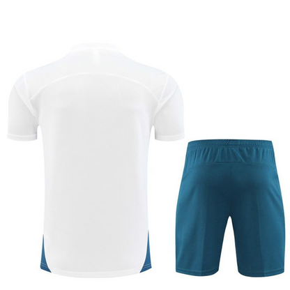 24/25 Olympique Marseille White Short Sleeve Jersey+Shorts