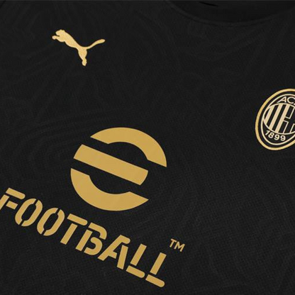 24/25 AC Milan Black Short Sleeve Jersey+Shorts