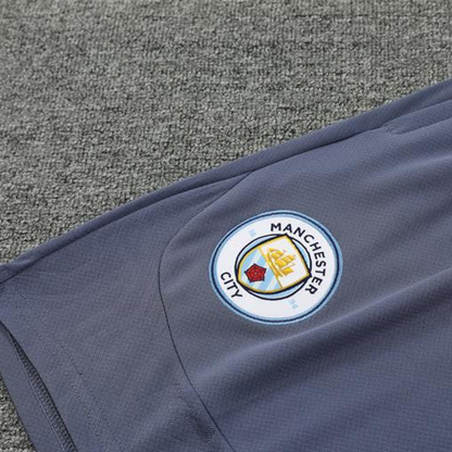 24/25 Manchester City Blue White Short Sleeve Jersey+Shorts