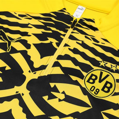 24/25 Borussia Dortmund Yellow/Black  Half Zipper Jacket+Long Pants
