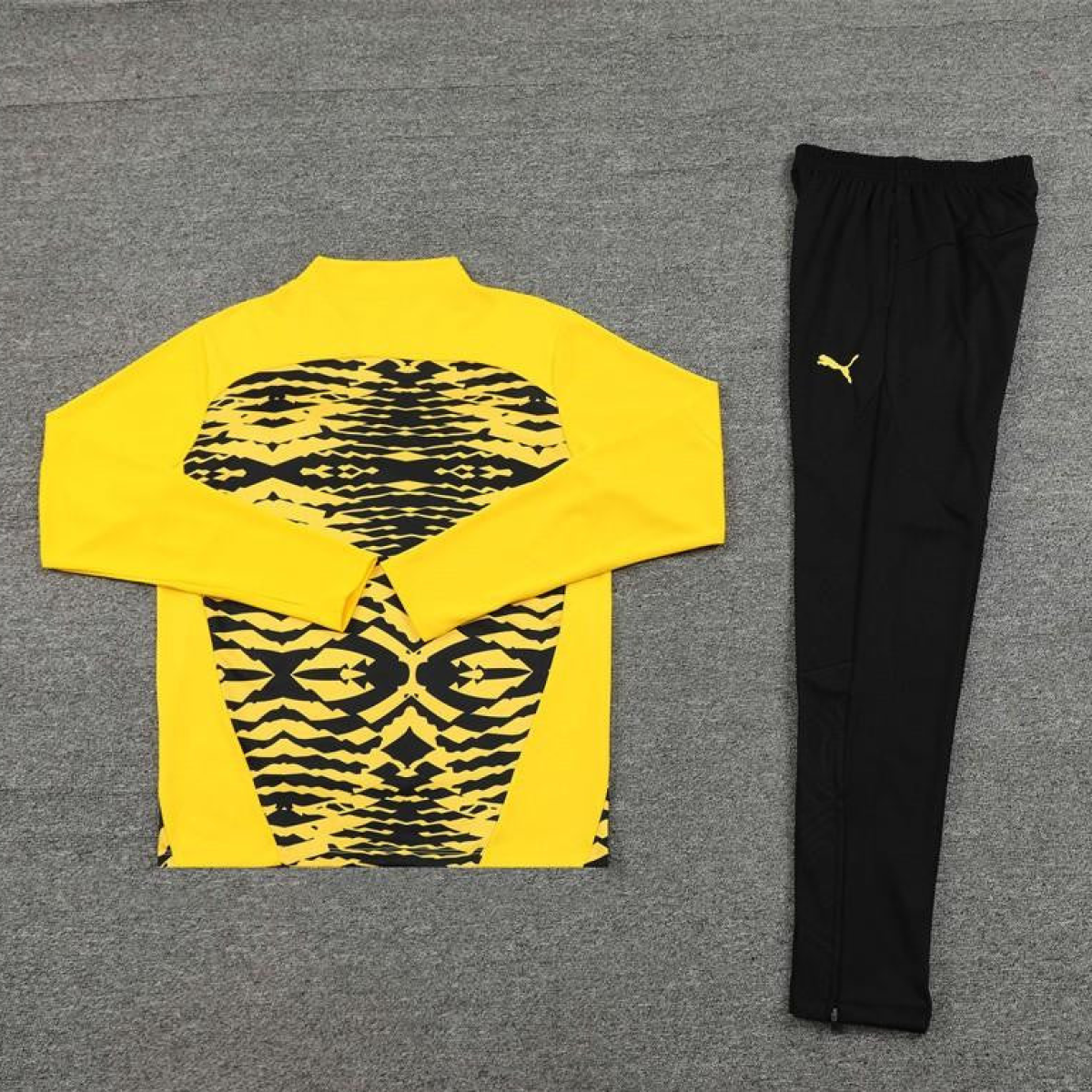 24/25 Borussia Dortmund Yellow/Black  Half Zipper Jacket+Long Pants